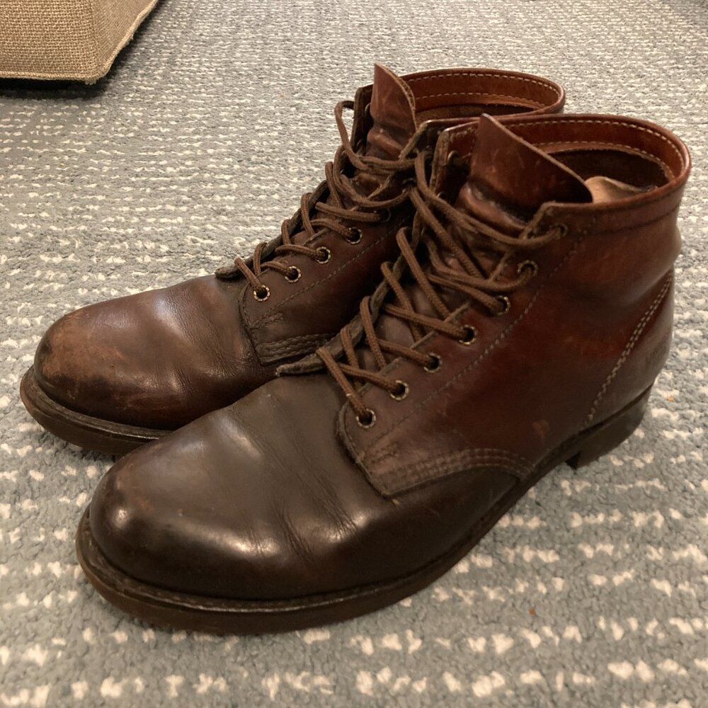 Brown Frye Prison Boots (Size 10.5)